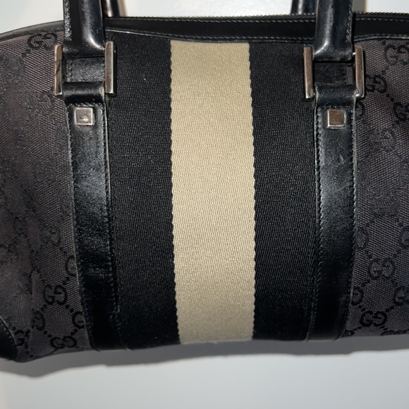 Authentic Gucci Shoulder Bag Navy Blue - Picture 5 of 6